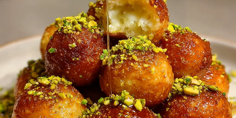 Ricotta Pistachio Honey Bites