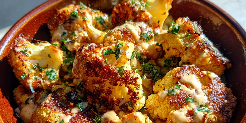 Roasted Cauliflower with Tahini