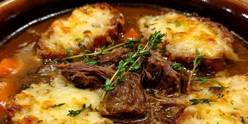 Savory Beef Cheese Soup