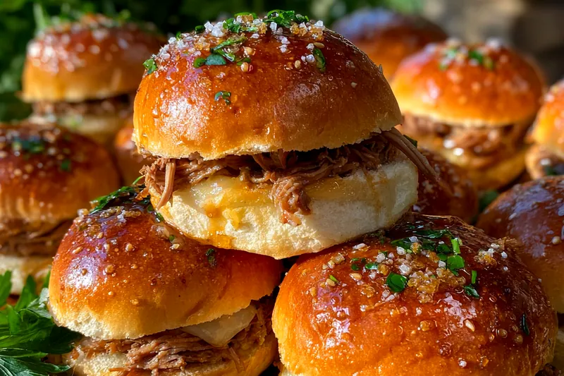 Cooking process for Savory Beef Sliders Delight