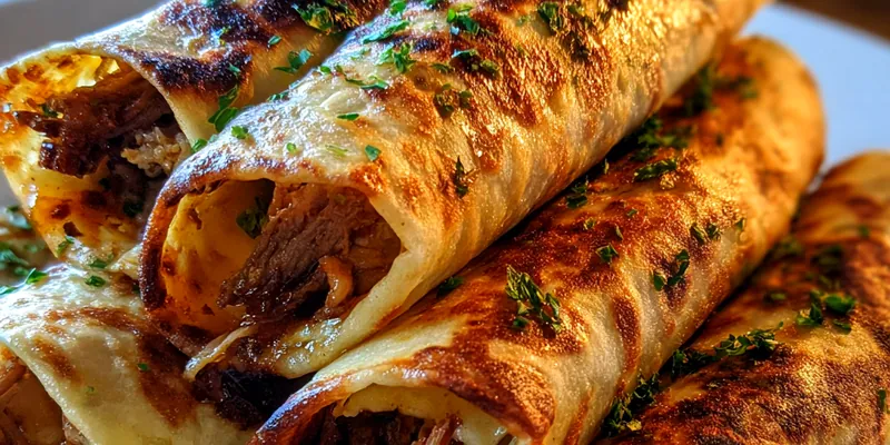 Savory Beef Tortilla Rollups