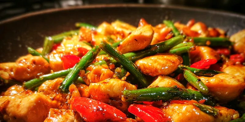 Savory Chicken Bean Stir-Fry