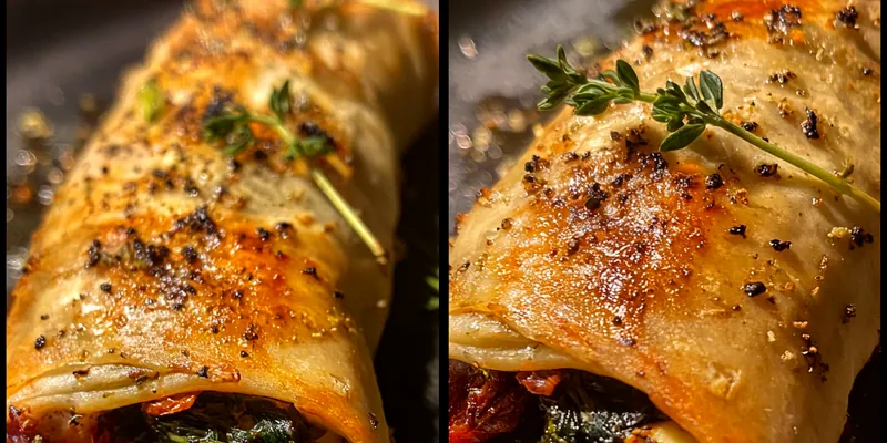 Savory Spinach Tomato Rolls