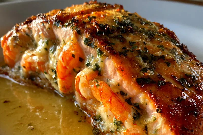 Fresh ingredients for Savory Stuffed Salmon Delight