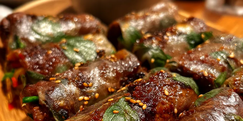 Savory Thai Basil Rolls