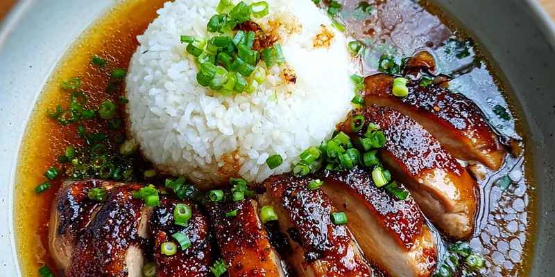 Soy Chicken in Garlic Ginger Broth