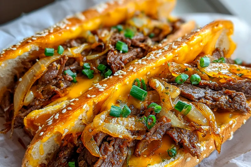 Fresh ingredients for Spicy Bulgogi Cheesesteak