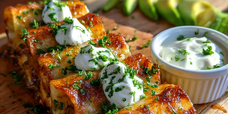 Spicy Chicken Taquito Rolls