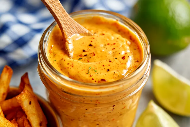 Fresh ingredients for Spicy Chipotle Mayo Dip