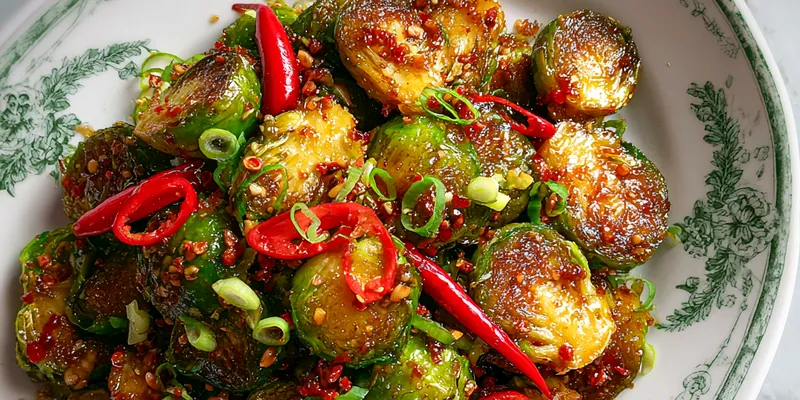 Spicy General Tso's Brussels Sprouts