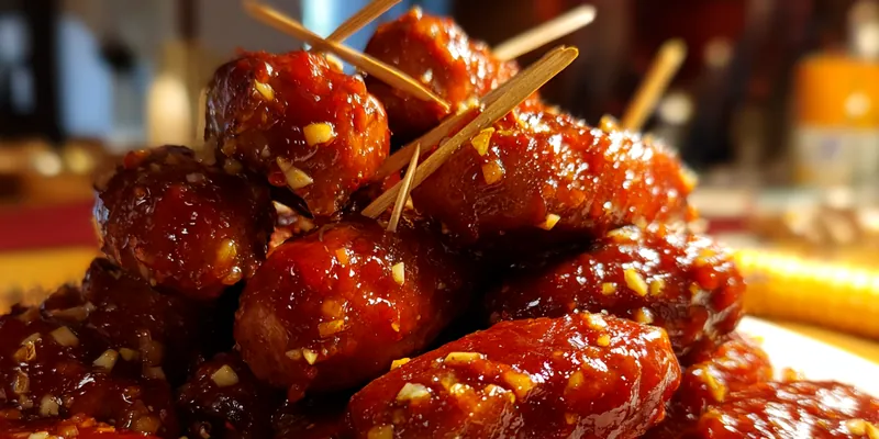 Spicy Honey Garlic Sausages