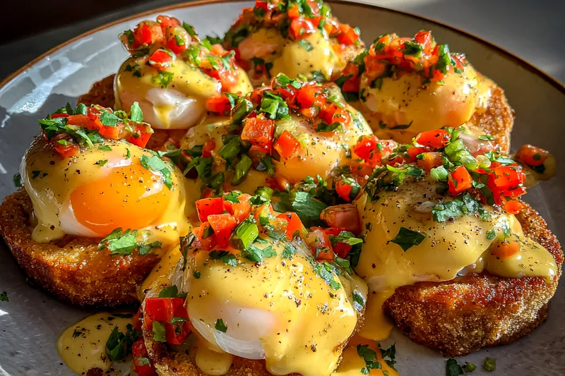 Fresh ingredients for Spicy Mexican Breakfast Stack