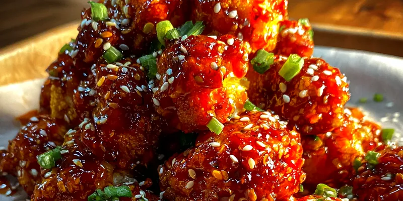 Spicy Sesame Cauliflower Bites