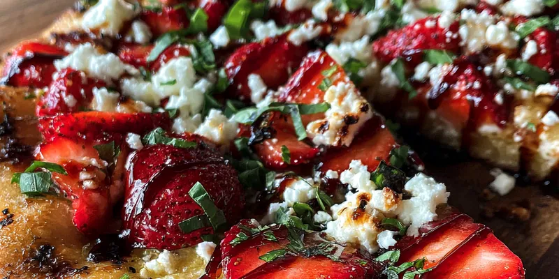 Strawberry Balsamic Flatbread Delight