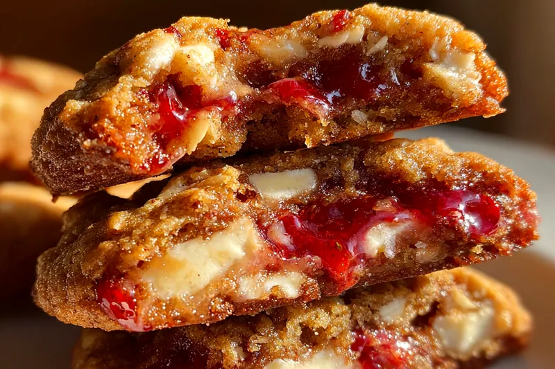 Cooking process for Strawberry Cheesecake Cookies