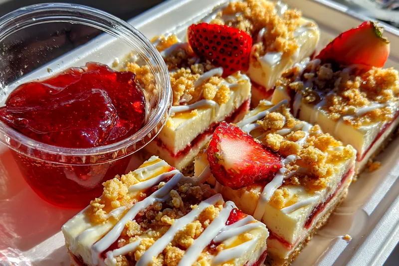 Fresh ingredients for Strawberry Cheesecake Delight