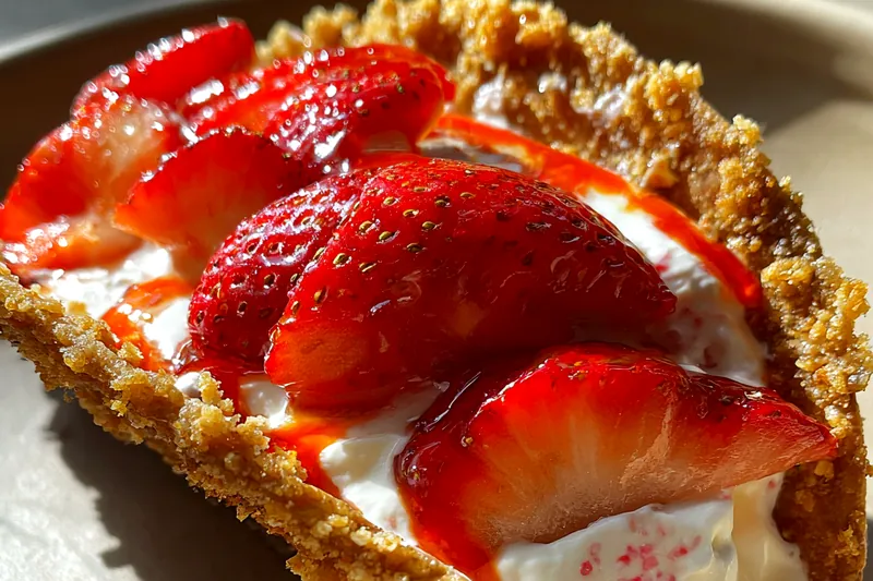 Cooking process for Strawberry Cream Crunch Tacos