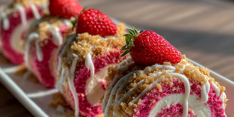Strawberry Cream Rolls