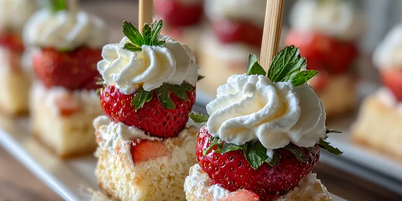 Strawberry Shortcake Bites