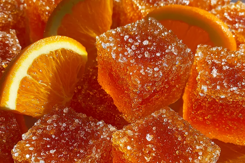 Cooking process for Sugar-Coated Orange Gummies