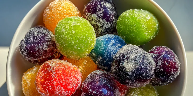Sugary Coated Grapes