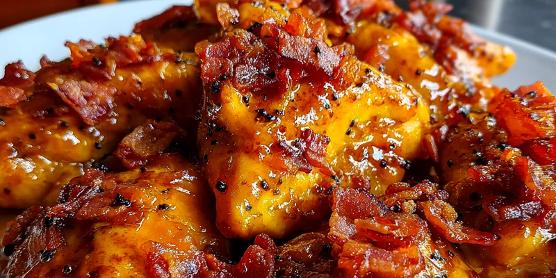 Sweet Glazed Bacon Chicken