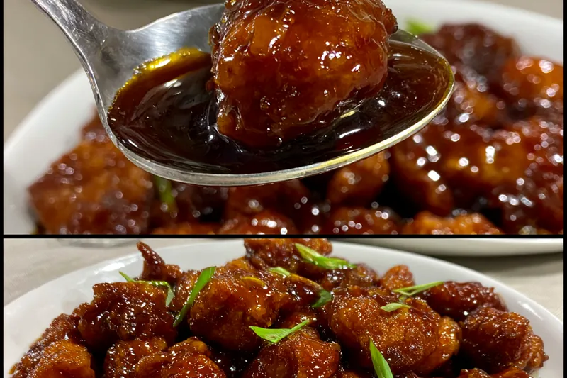 Cooking process for Sweet Glazed Chicken Bites