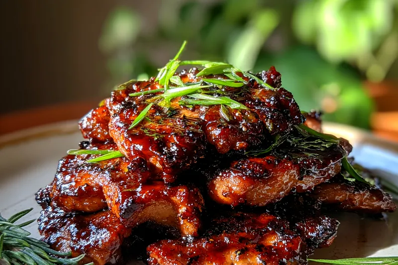Cooking process for Sweet Sticky BBQ Chicken