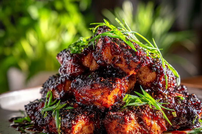 Fresh ingredients for Sweet Sticky BBQ Chicken