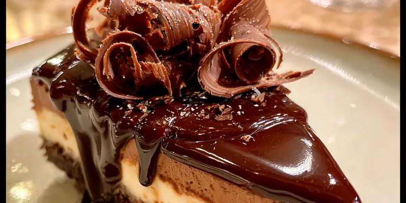 Triple Chocolate Fudge Cheesecake