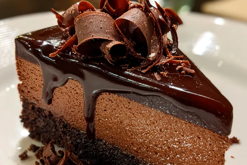 Fresh ingredients for Triple Chocolate Fudge Cheesecake