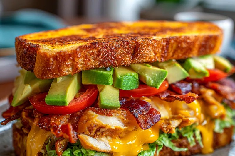 Cooking process for Ultimate Club Sandwich