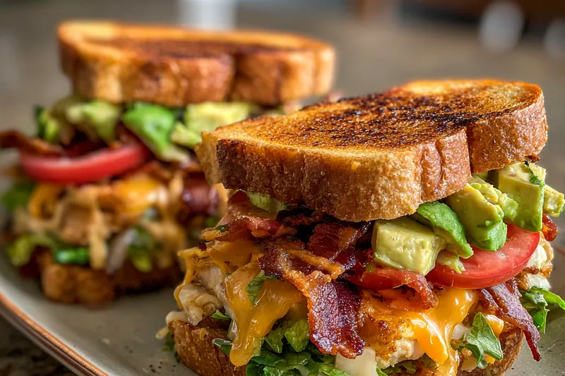 Fresh ingredients for Ultimate Club Sandwich