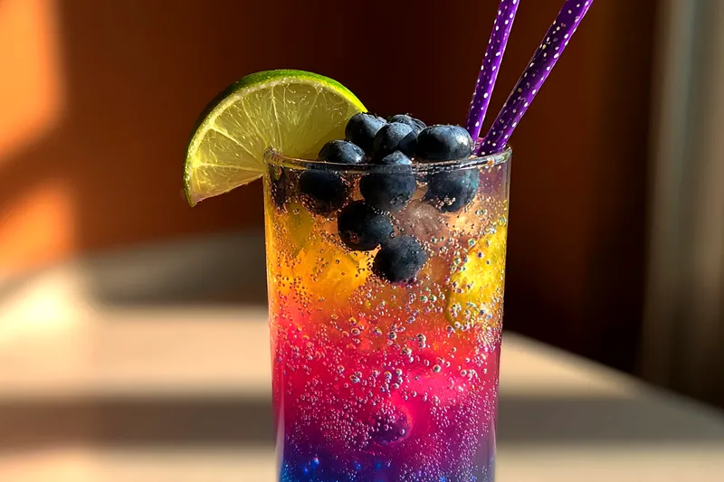 Fresh ingredients for Vibrant Colorful Punch