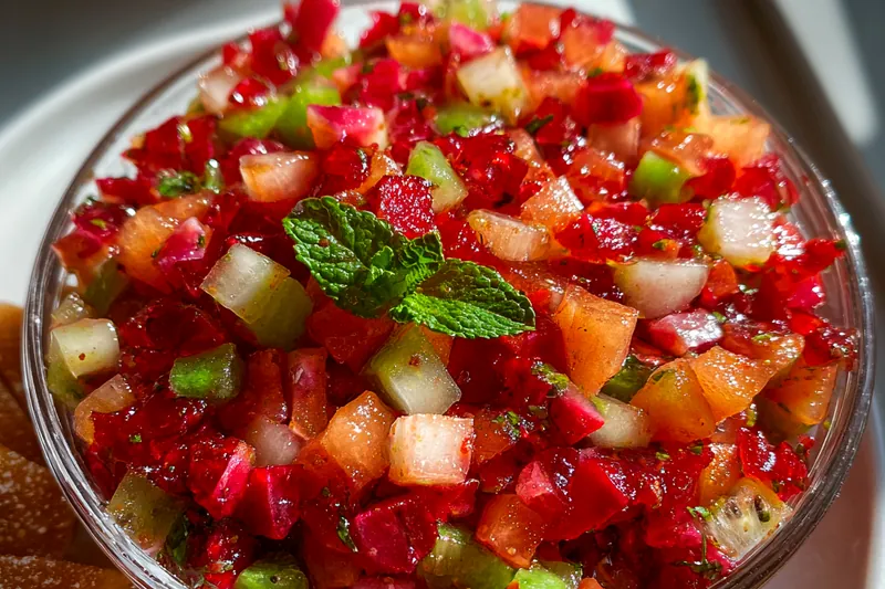 Fresh ingredients for Vibrant Fruit Medley