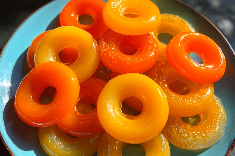 Cooking process for Vibrant Fruit Rings