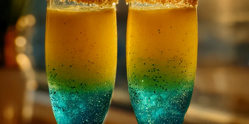 Vibrant Layered Cocktail