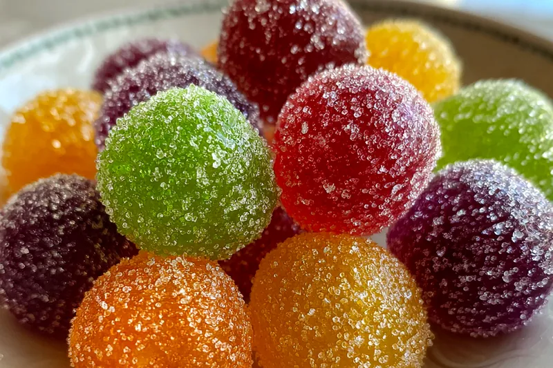 Cooking process for Vibrant Sugary Gumdrops
