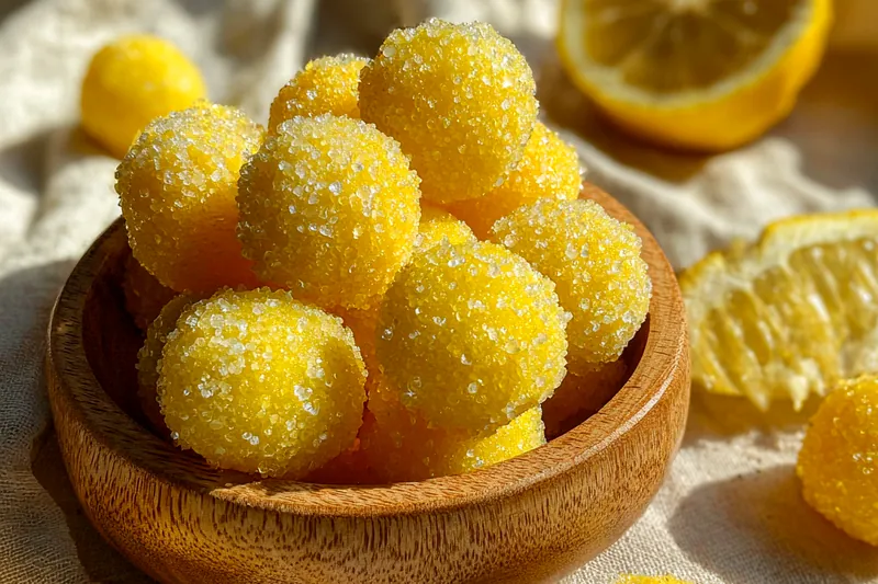 Fresh ingredients for Zesty Sugar Lemon Treats